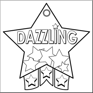 Clip art trophy second place coloring page i