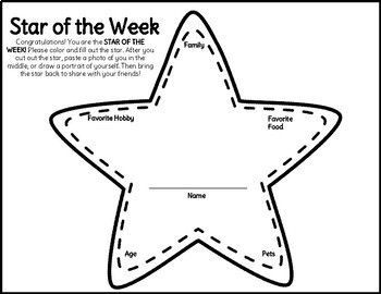 Star of the week munity building by all the learners tpt
