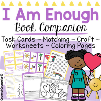 I am enough book activities tpt