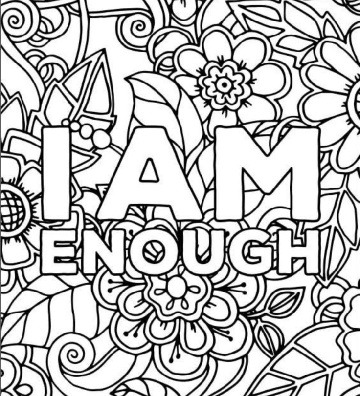 Page i am enough inspirational motivational adult