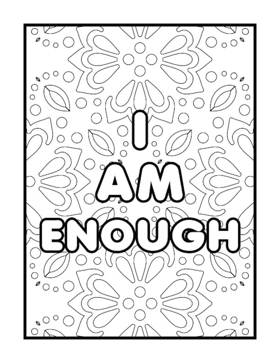 Digital download printable motivational coloring pages