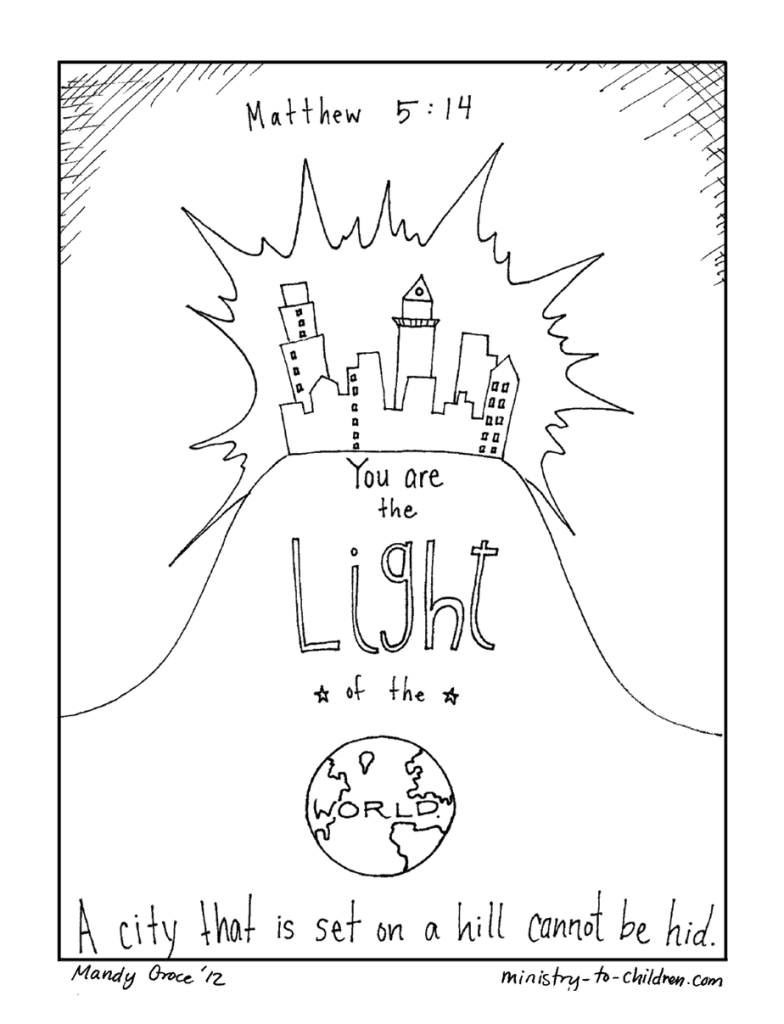 Sunday school lesson âsalt and lightâ for jesus in matthew