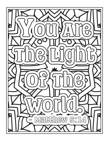 Premium vector bible verse quotes coloring pages for kdp coloring pages