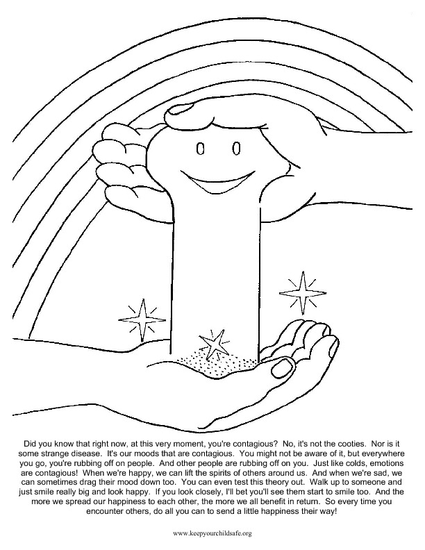 Moods feelings emotions coloring pages
