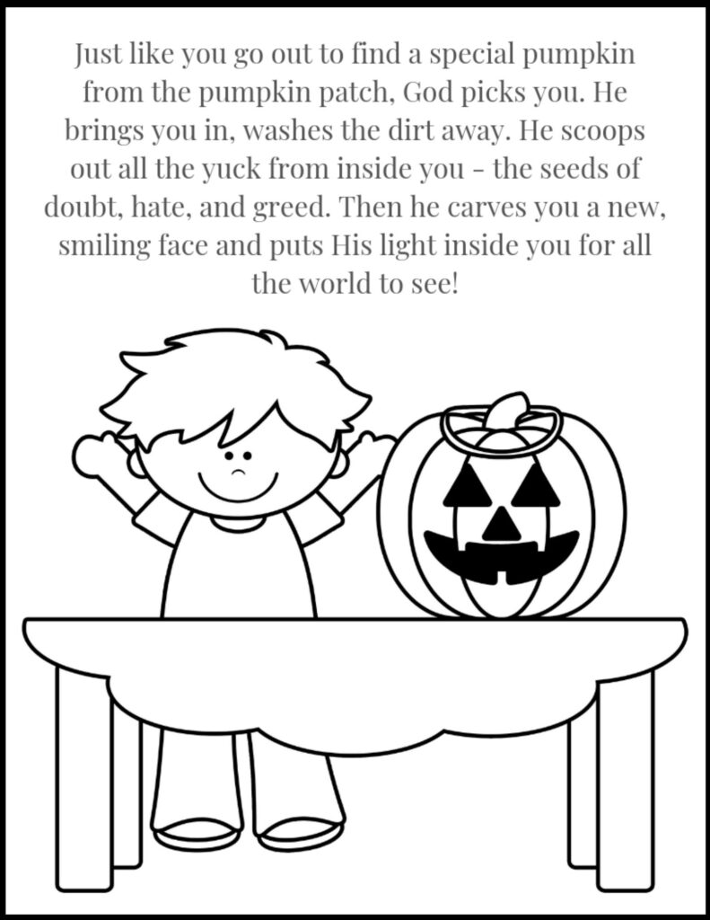 The best christian halloween coloring pages