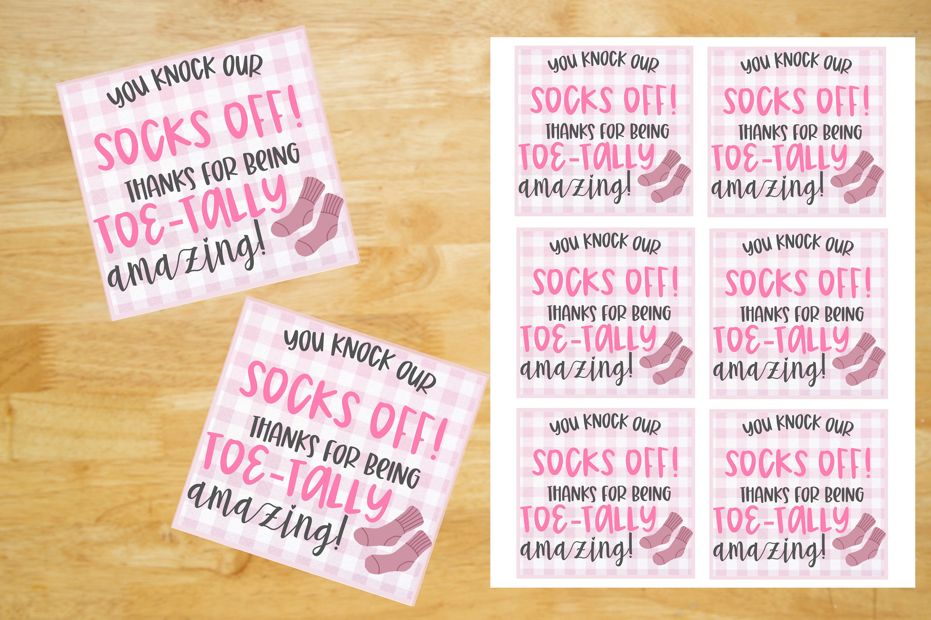 You knock our socks off you are toe