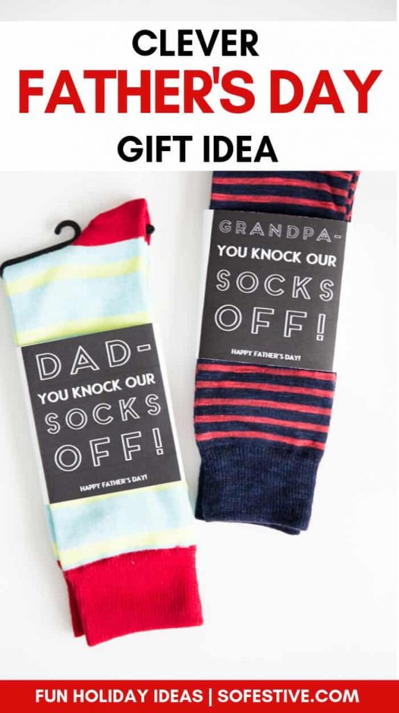 You knock our socks off fathers day gift idea