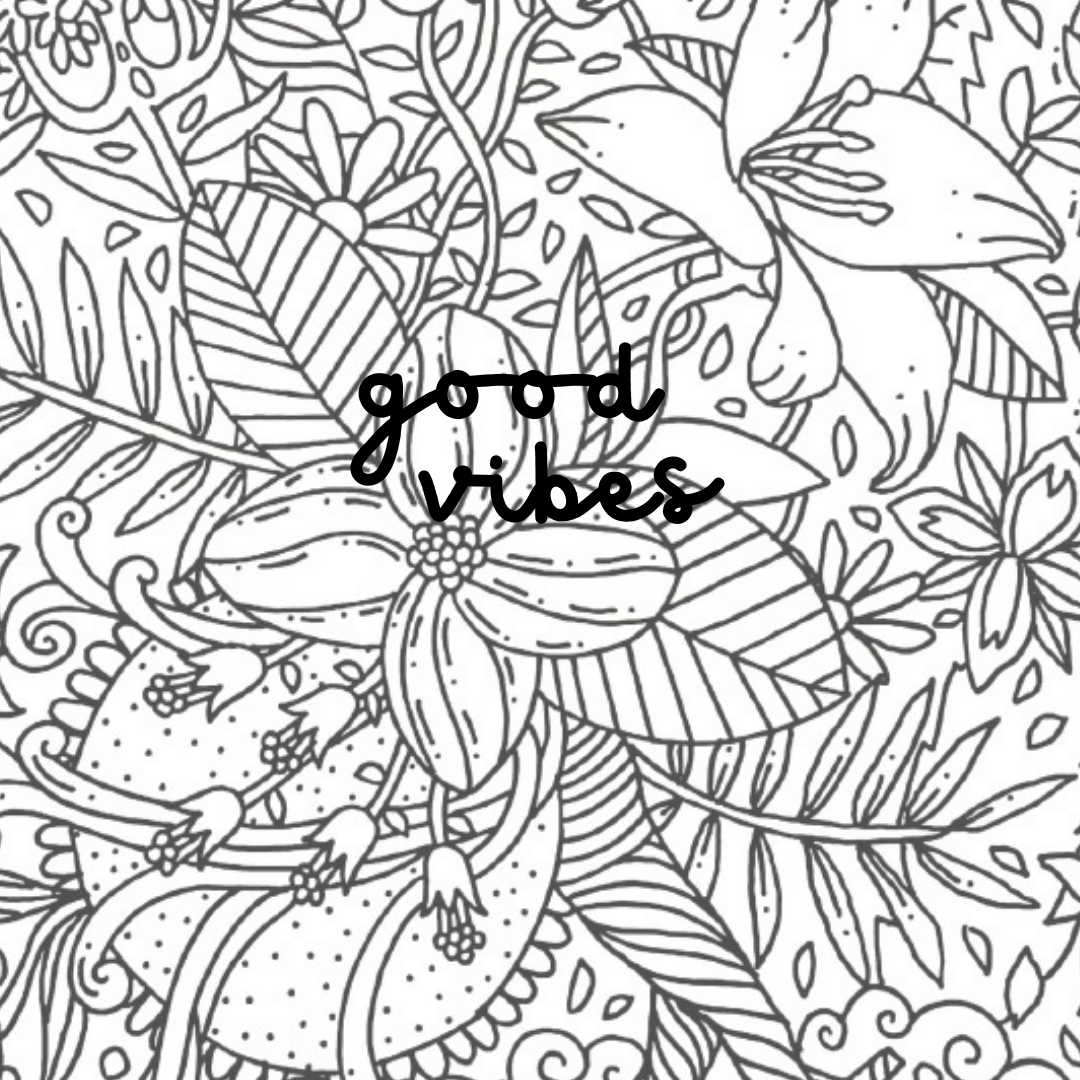 Good vibes beginner coloring book motivational special needs young adults kids