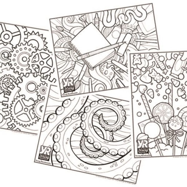 Patterns graphics coloring page bundle