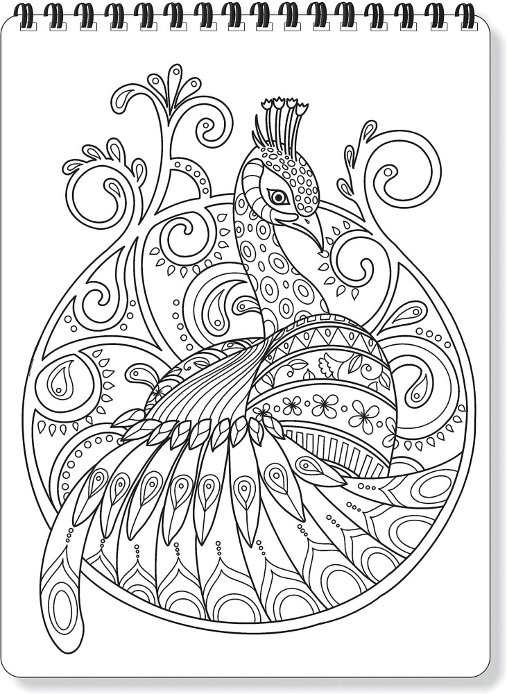 Peacock young adults coloring books creative zen designs for peacock colouring books buy peacock young adults coloring books creative zen designs for peacock colouring books by zen sangam express your