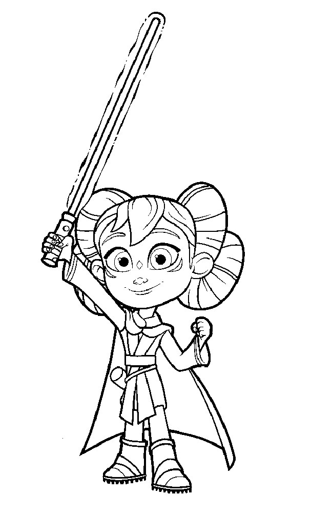 Star wars coloring page â adventures of young jedi â coloring