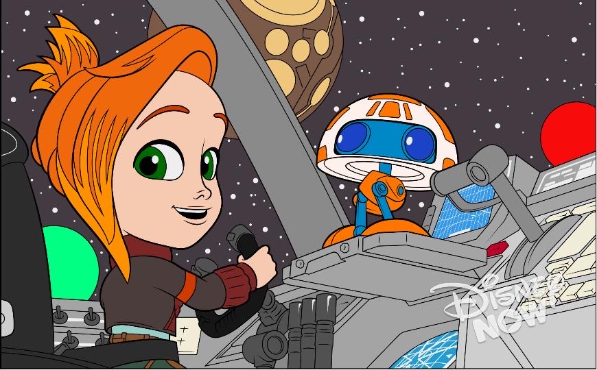 I colored all the pictures from star wars young jedi adventures in color splash