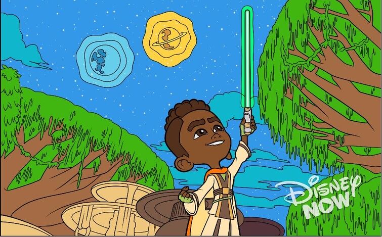 I colored all the pictures from star wars young jedi adventures in color splash
