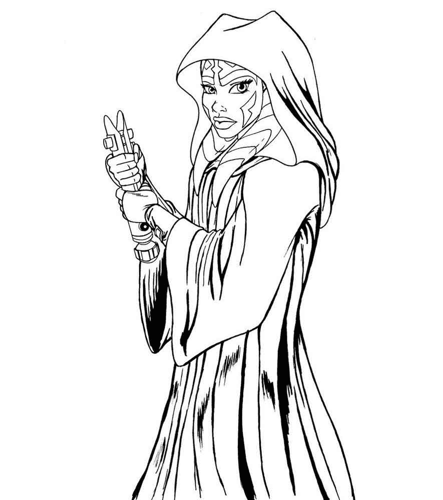 Ahsoka coloring pages printable for free download