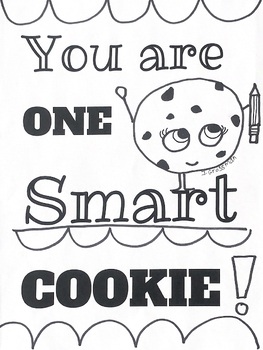 Smart cookie coloring sheet bundle by mrsgsartshop tpt