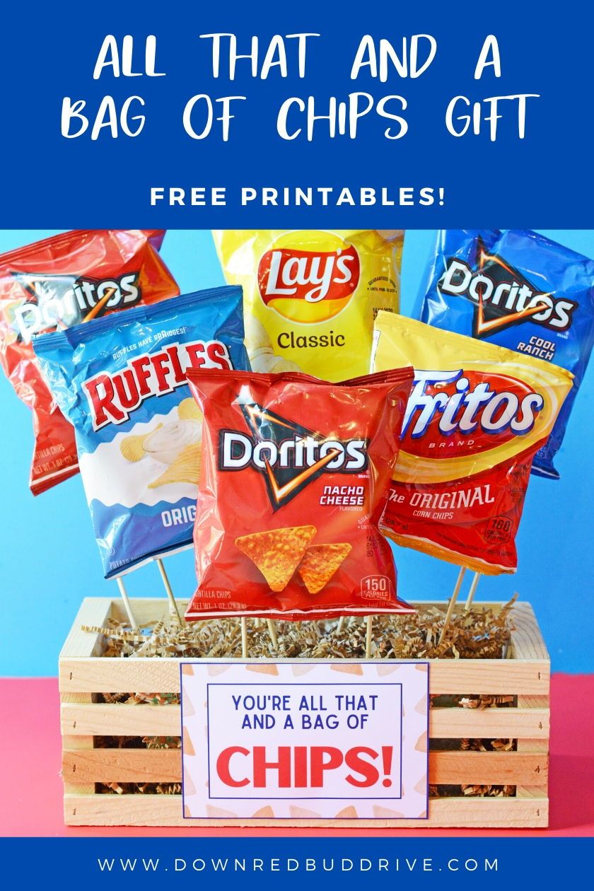 Youre all that and a bag of chips gift free printable chip bags free gift tags diy wedding gifts