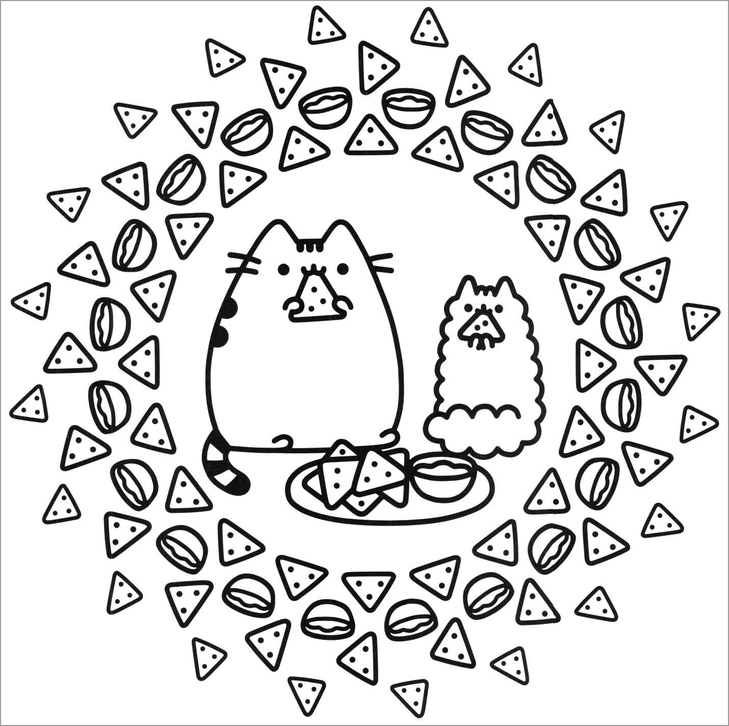 Chips coloring pages