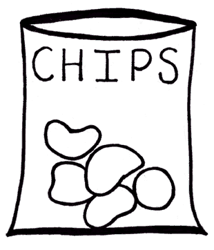 Colouring pages of chips