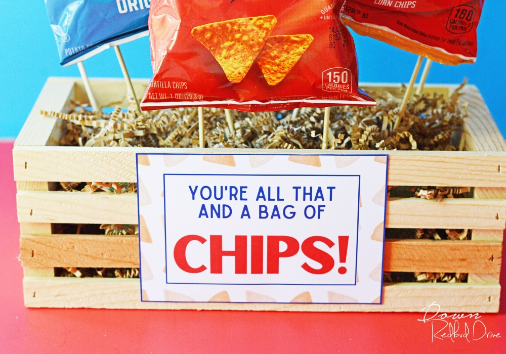 Youre all that and a bag of chips gift free printable