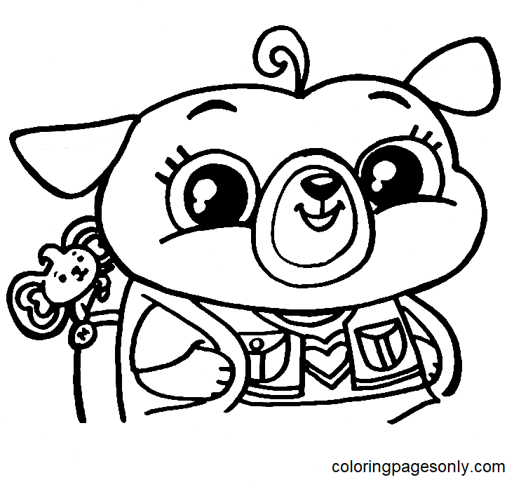 Chip and potato coloring pages