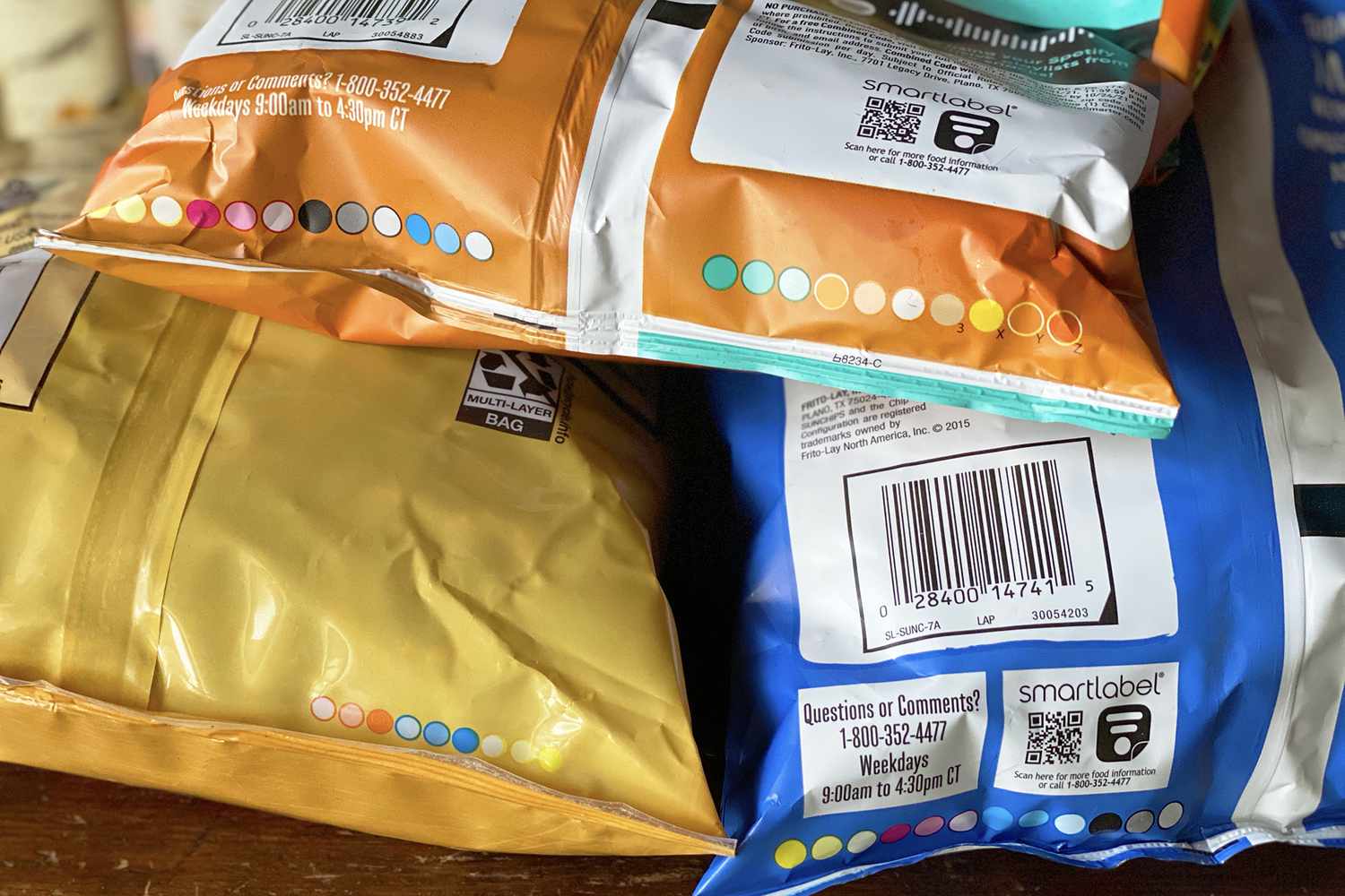What do the colorful circles on food packaging mean