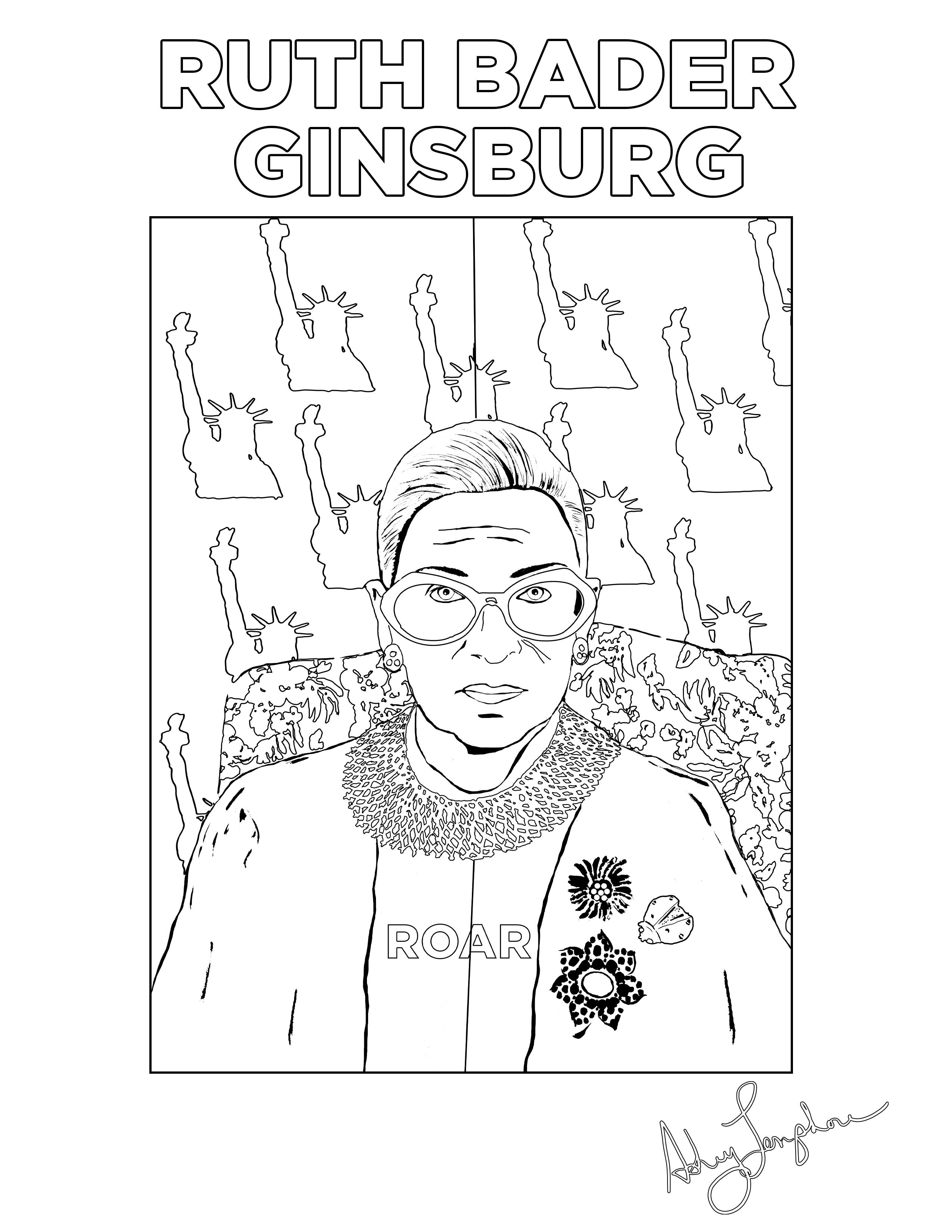 Art mighty women coloring pages