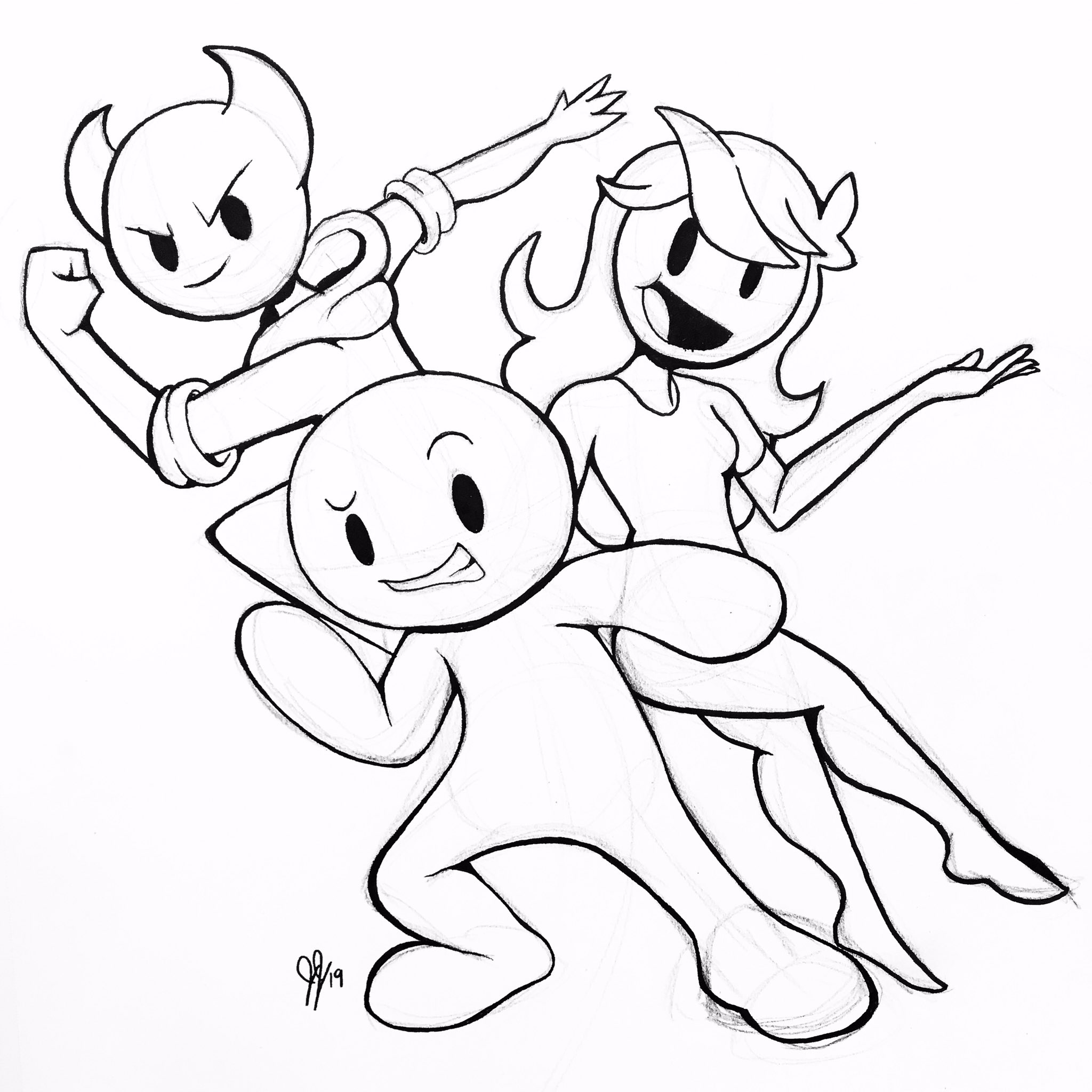 Joshua jordan illustrator graphic designer on x inktober my favorite youtubers somethingelseyt jaidenanimation and theoddsout youtuber jaidenanimations theoddsout somethingelseyt jaidenanimationsfanart oddsout oddsoutfanart