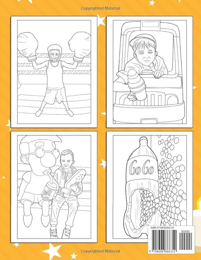 Vlad niki coloring book amazing coloring book for fans of youtuber âvlad and nikiâ with easy coloring pages in high