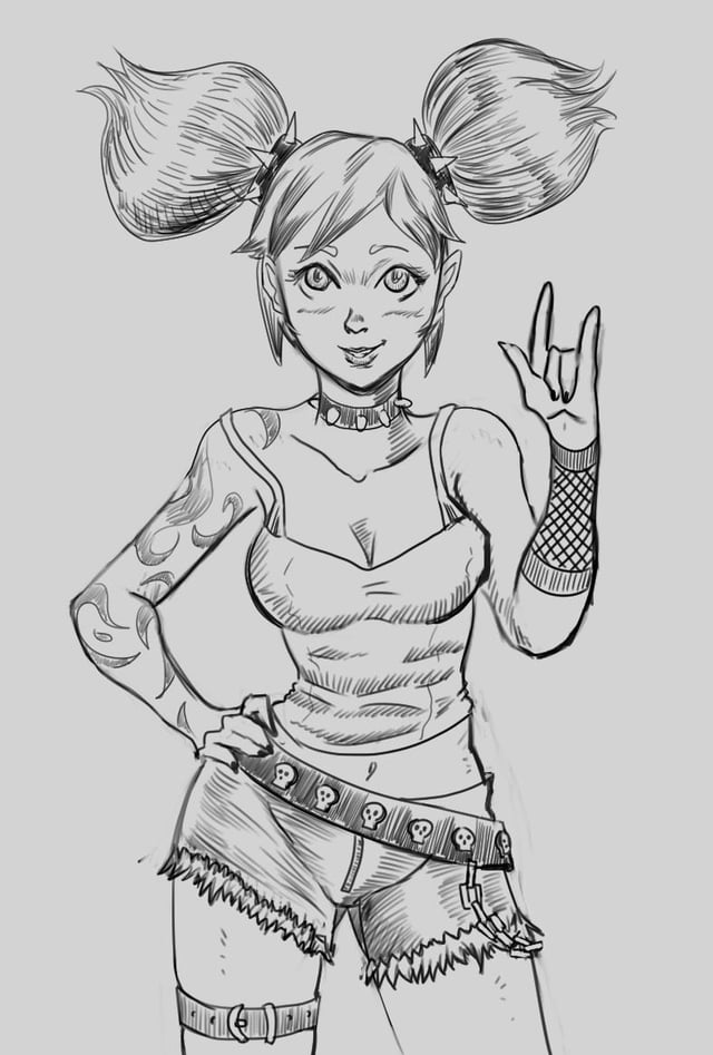 Xinyan i tried to draw in pinns artstyle korean art youtuber rgenshinimpact