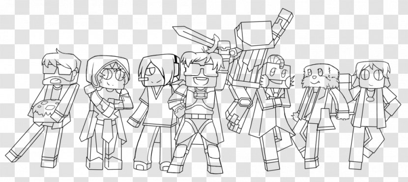 Minecraft youtuber coloring book drawing
