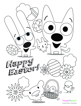 Hoops and yoyo easter printables inspiration