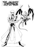 Yu gi oh coloring pages for kids