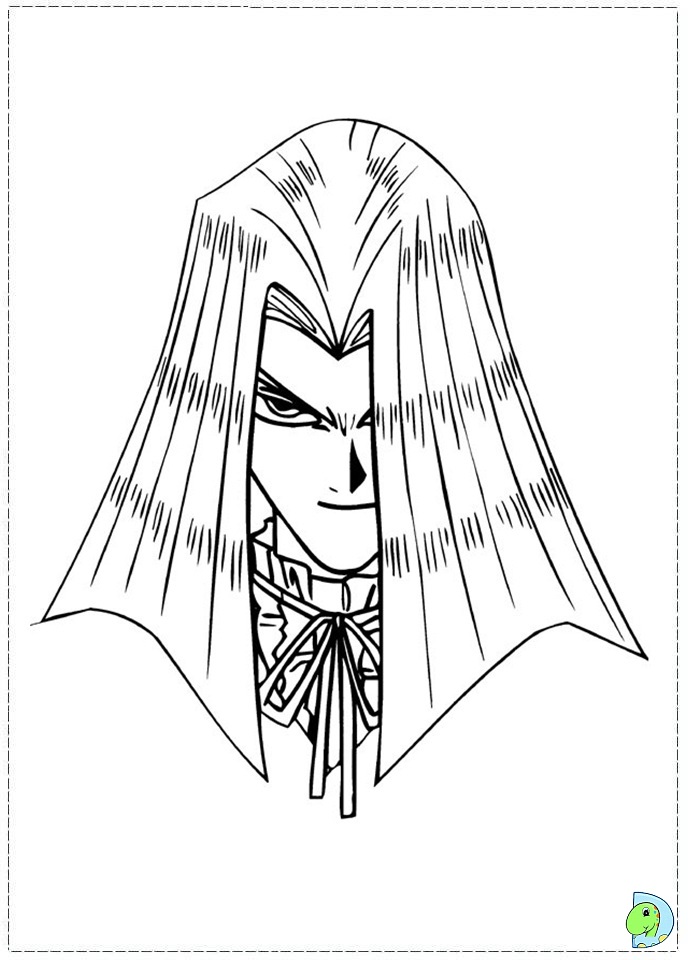 Yu gi oh coloring page