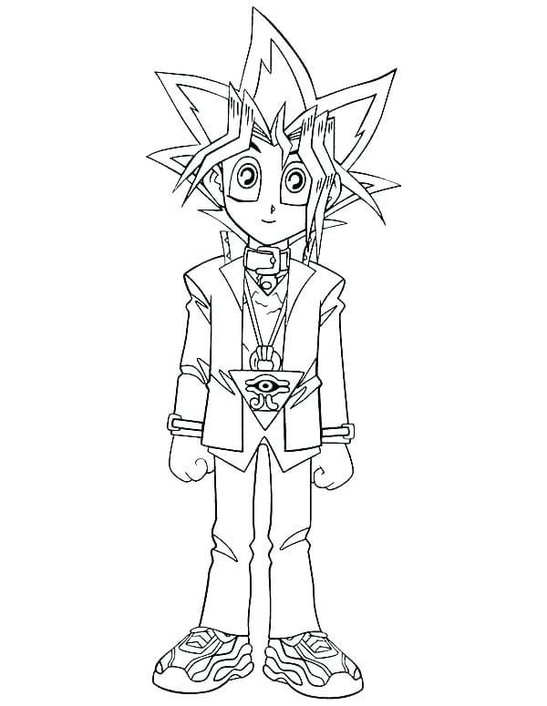 This is a yugi moto from the card game and anime yugioh drawing my one friend drew it i didnt lol rdrawing