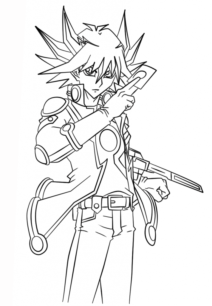 Free printable yugioh coloring pages for kids