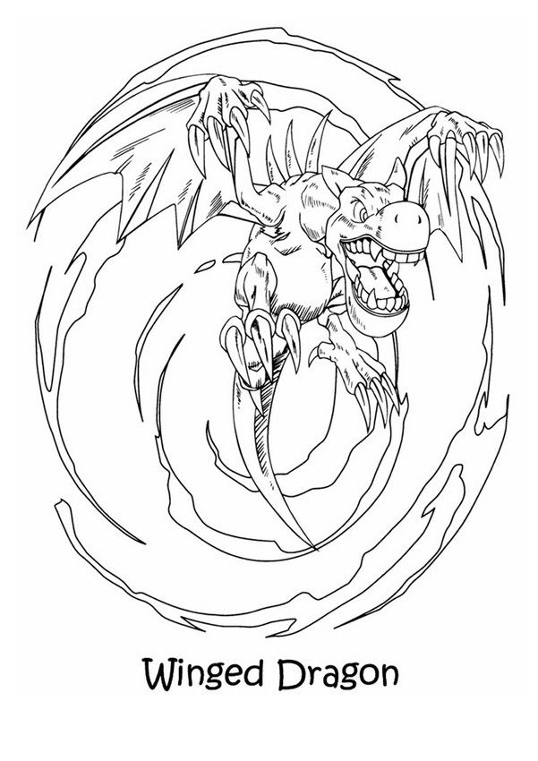 Free printable yugioh coloring pages for kids