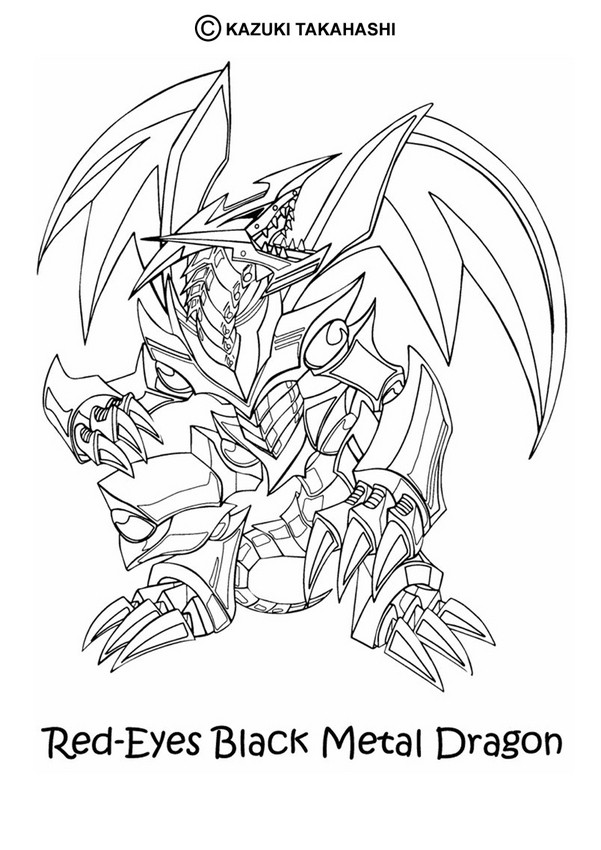 Black metal dragon coloring pages
