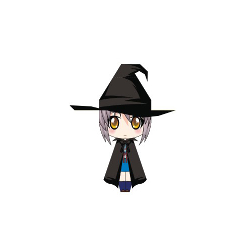 Yuki nagato witch paper doll template free printable papercraft templates