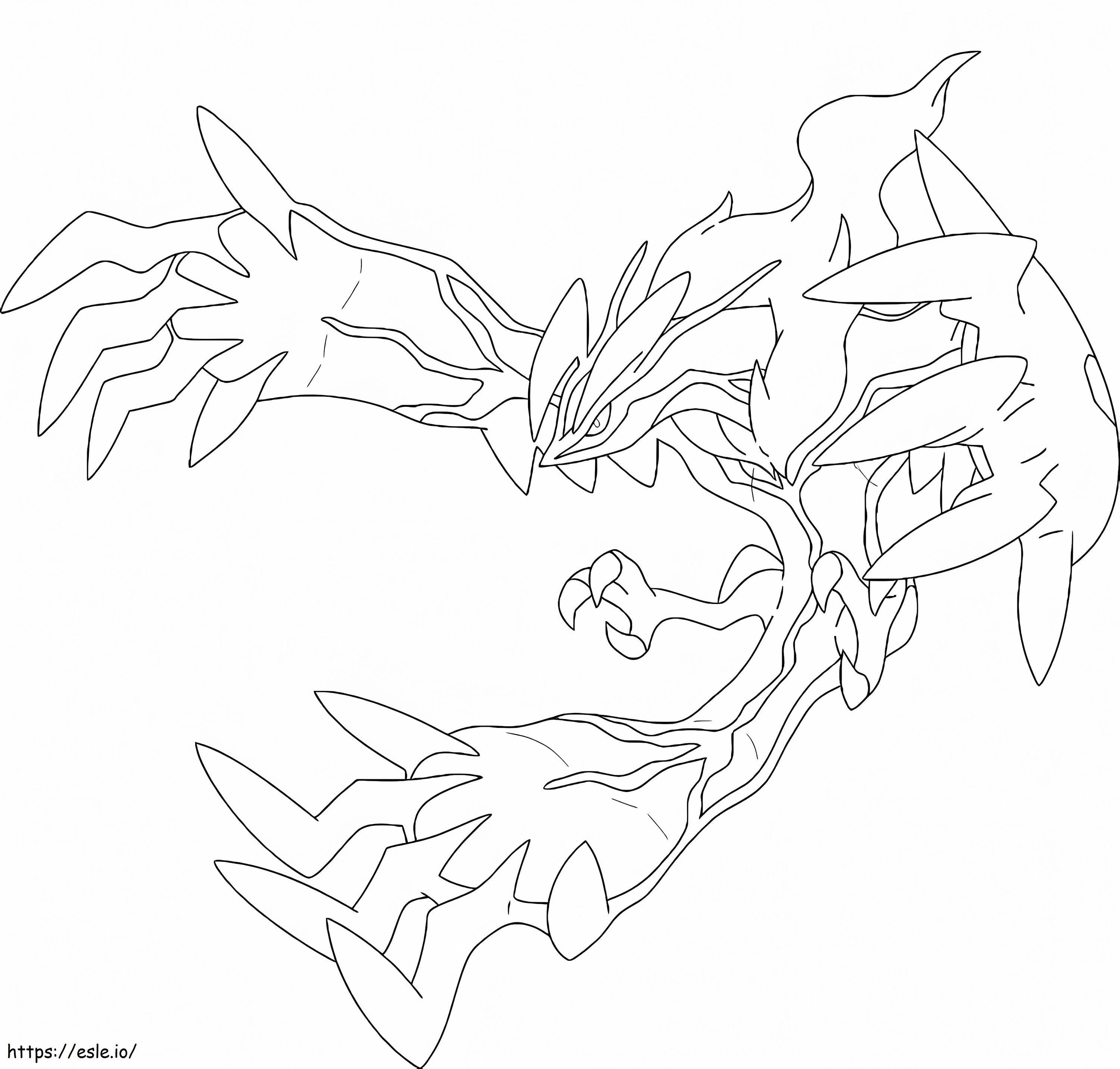 Pokemon yveltal coloring page