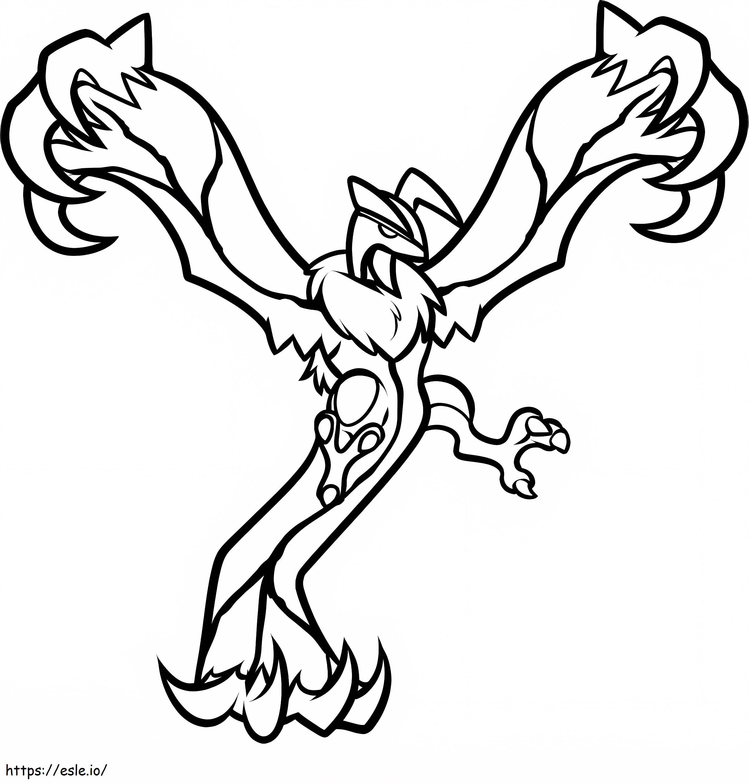 Free yveltal pokemon coloring page