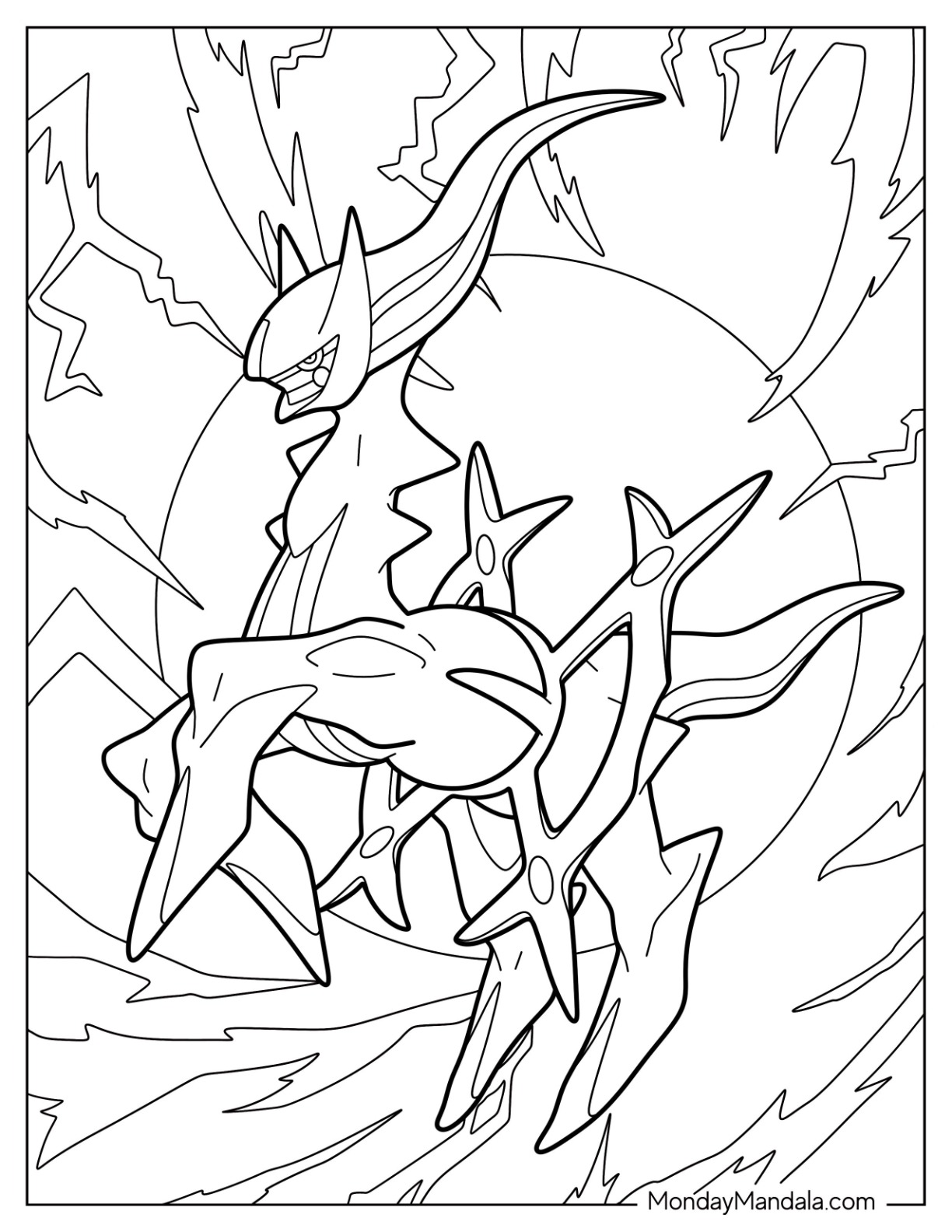 Arceus coloring pages free pdf printables