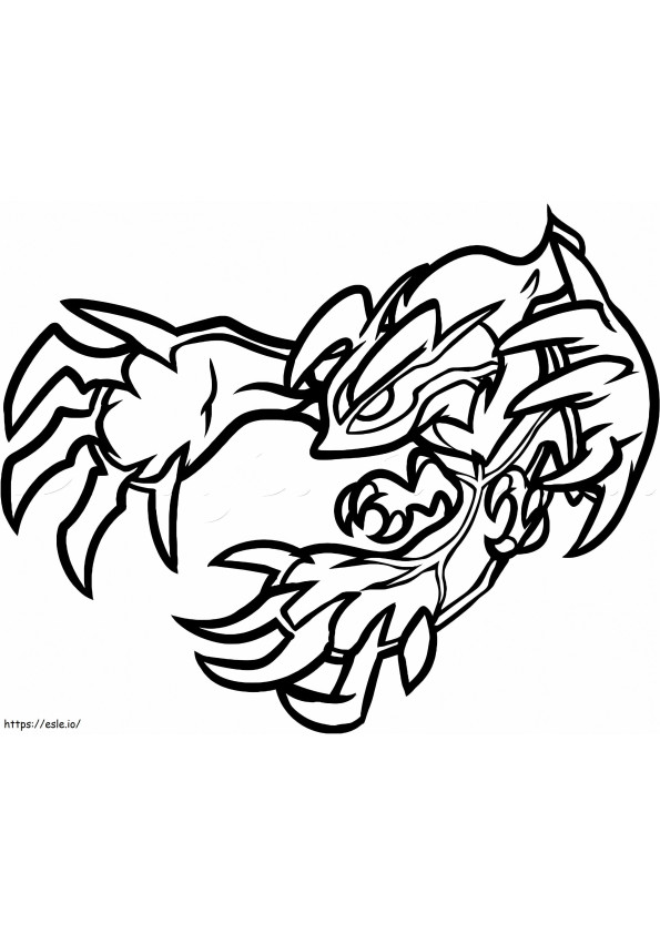 Yveltal pokemon coloring page