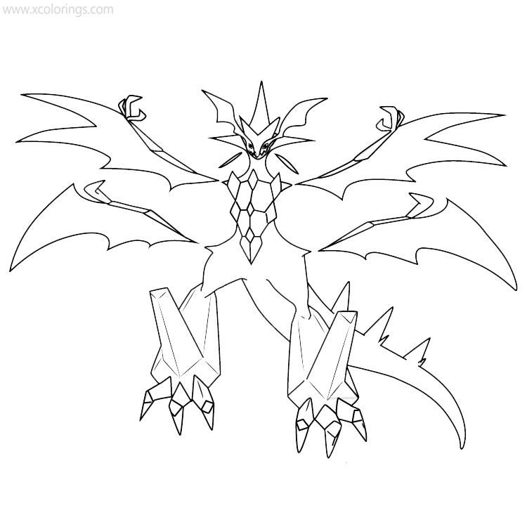 Pokemon ultra necrozma coloring pages