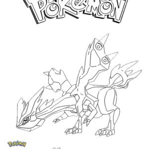 Kyurem coloring pages printable for free download
