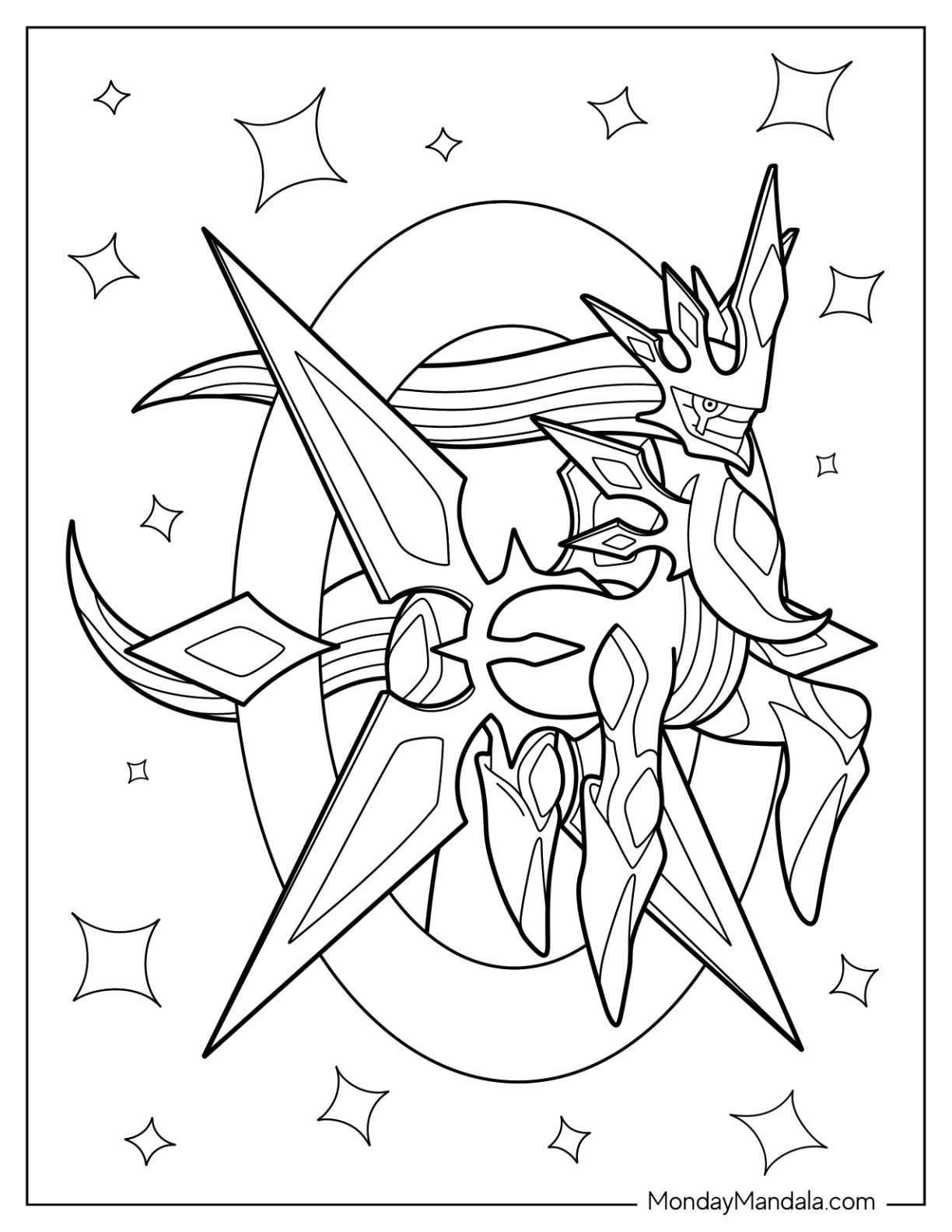 Arceus coloring pages free pdf printables