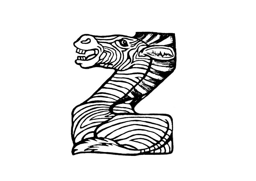 Coloring page z