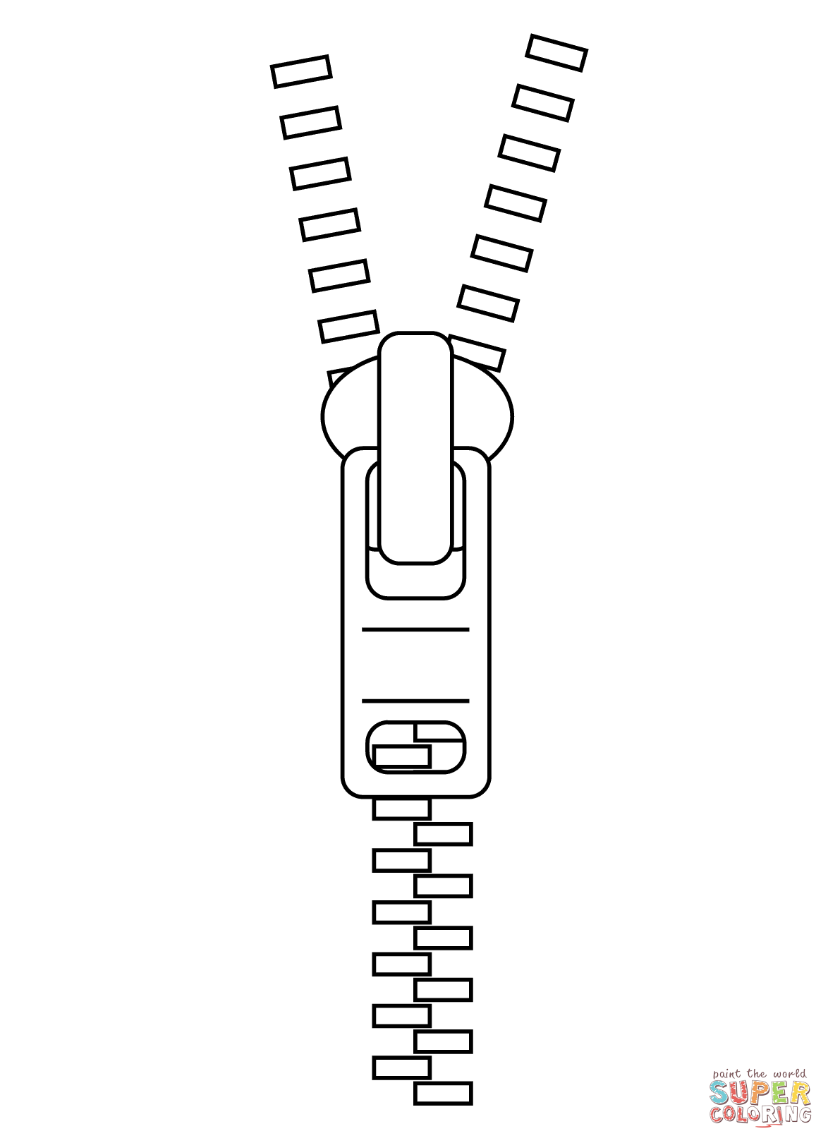 Zipper coloring page free printable coloring pages