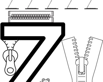 Kids coloring book a to z learning printable instant download