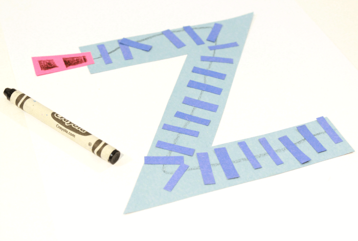 Preschool alphabet book lowercase letter z
