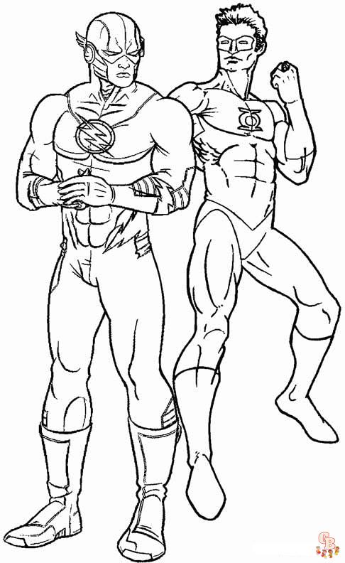 Kolorowanki dla dzieci the flash